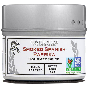 Gustus Vitae, Gourmet Spice, Smoked Spanish Paprika, 1.6 oz (45 g)