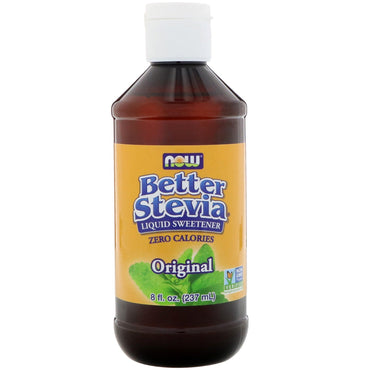 Now Foods, Better Stevia, édulcorant liquide, original, 8 fl oz (237 ml)