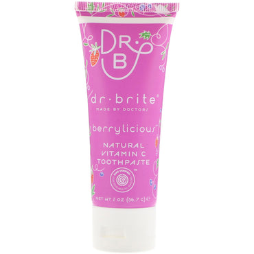 Dr. Brite, 天然ビタミンC歯磨き粉、ベリーリシャス、2 oz (56.7 g)