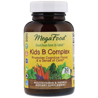 MegaFood, Kids B Complex, 30 Tablets