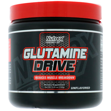 Nutrex Research, Glutamine Drive, ללא טעם, 5.29 אונקיות (150 גרם)