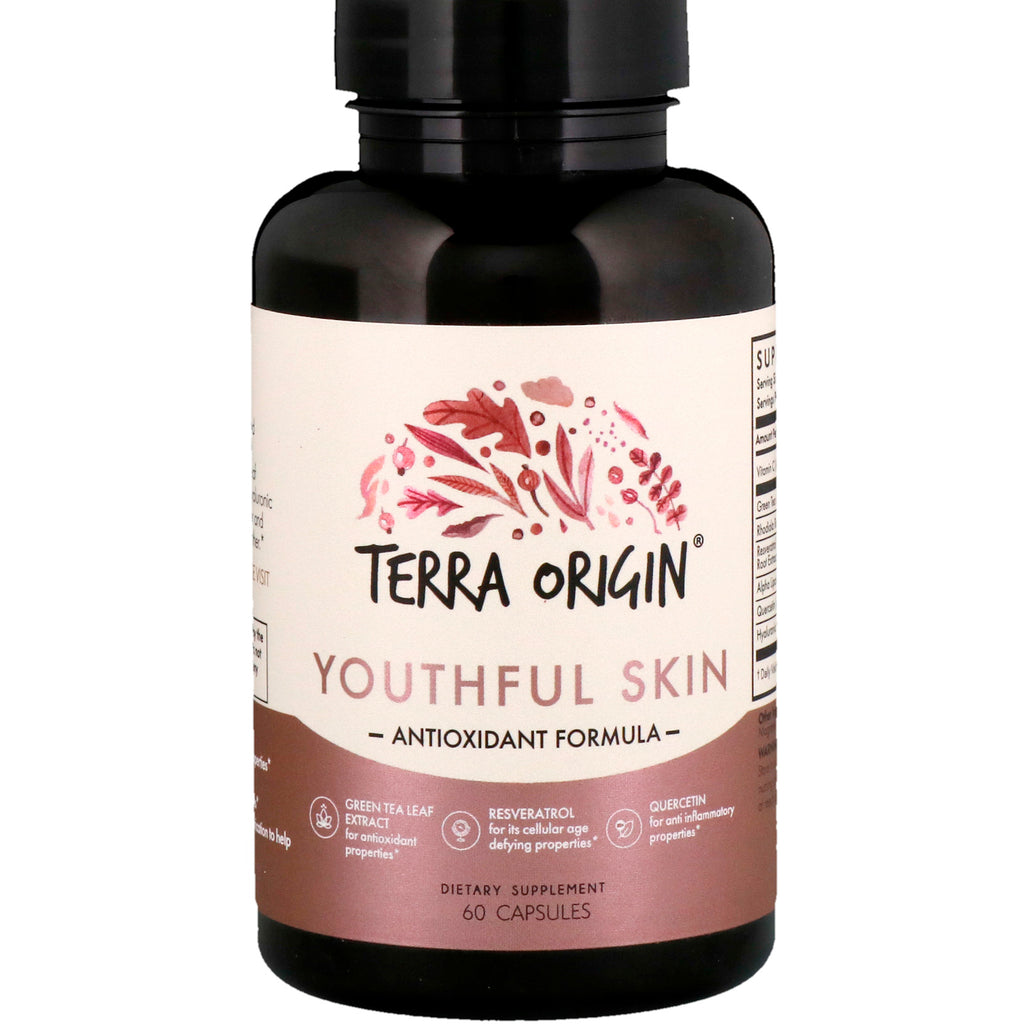 Formula antioxidantă pentru piele tânără de origine Terra 60 de capsule