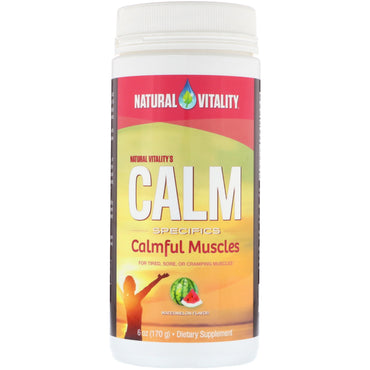 Natural Vitality, Calm Specifics, Calmful Muscles, Watermelon Flavor, 6 oz (170 g)