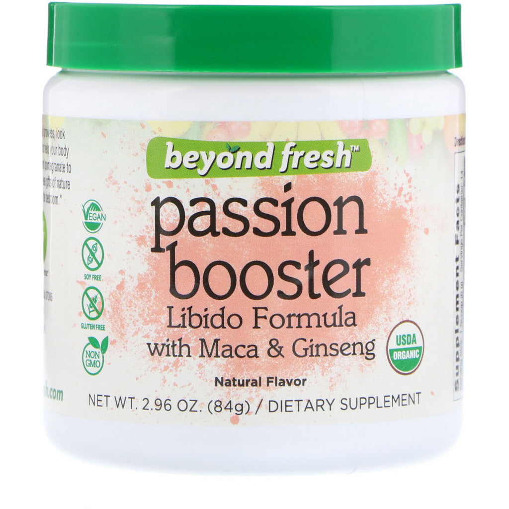 Beyond Fresh, Passion Booster, Formula libido con maca e ginseng, aroma naturale, 2,96 once (84 g)