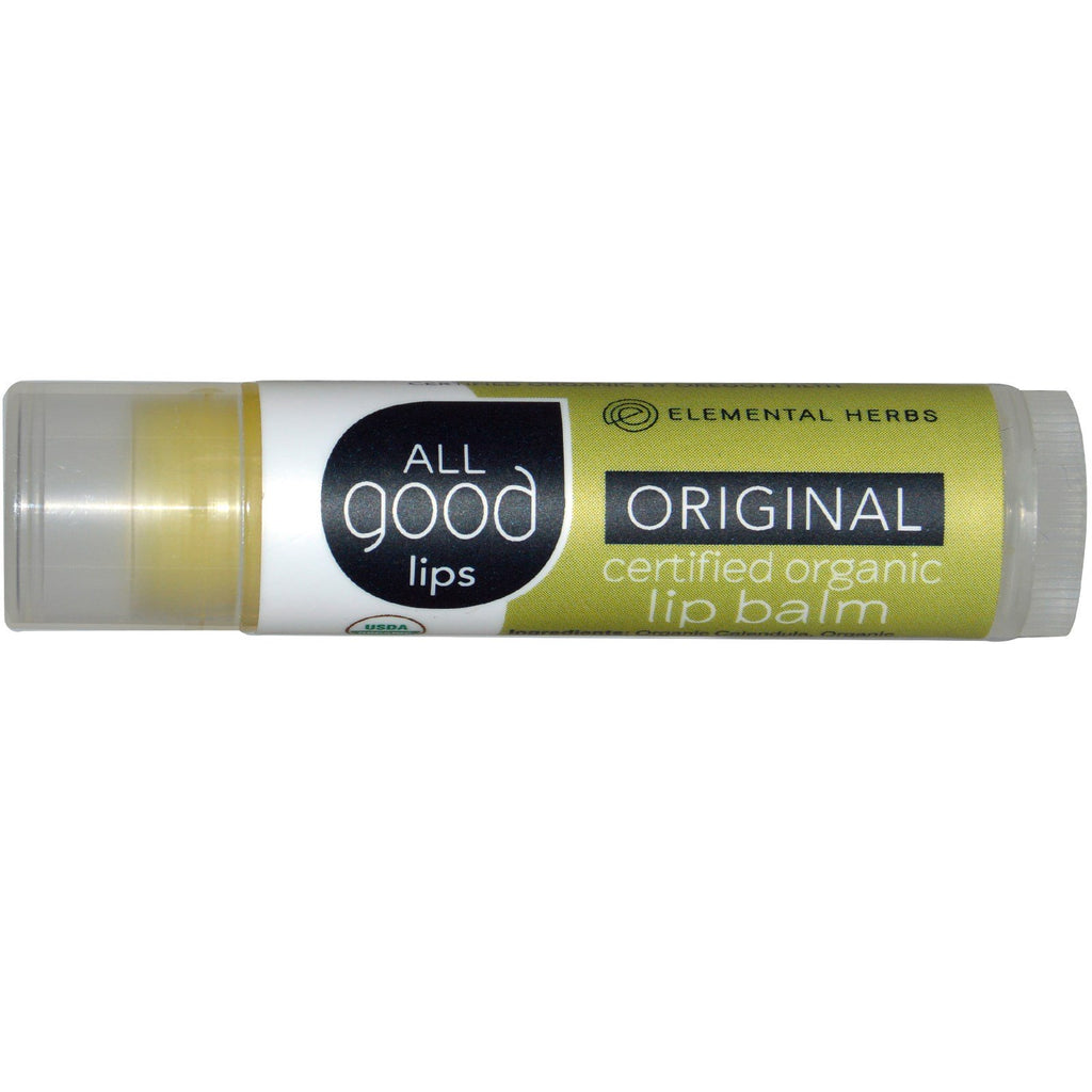 Alle goede producten, All Good Lips, gecertificeerde lippenbalsem, origineel, 4,25 g