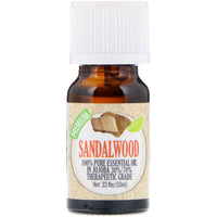 Healing Solutions, huile essentielle 100 % pure, bois de santal, 0,33 fl oz (10 ml)
