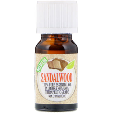 Healing Solutions, 100% Pure Essential Oil, Sandalwood, 0.33 fl oz (10 ml)