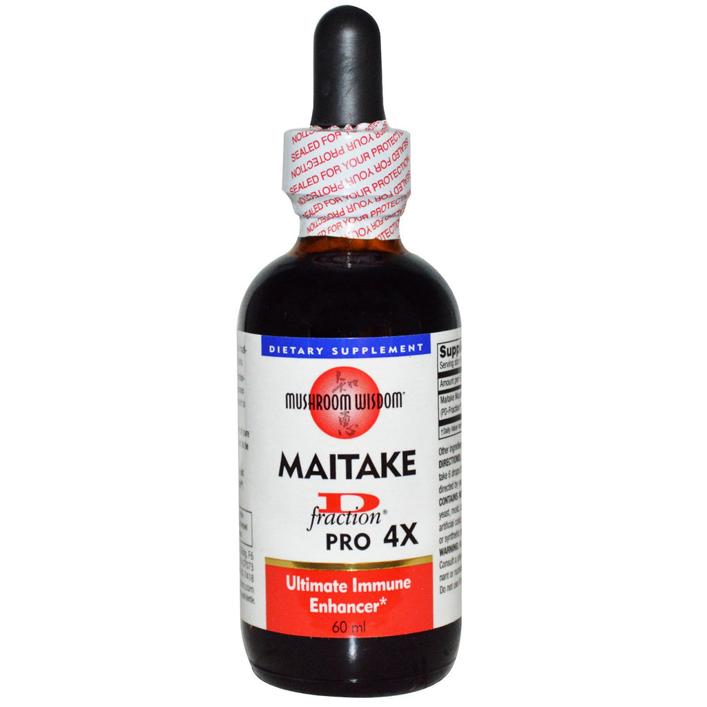 Sabedoria do Cogumelo, Maitake D-Fraction, Pro 4X, 60 ml