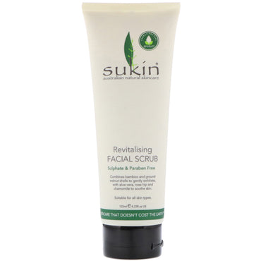 Sukin, Revitalizing Facial Scrub, 4,23 fl oz (125 ml)