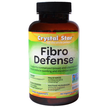 Crystal Star, defesa fibro, 60 cápsulas vegetais
