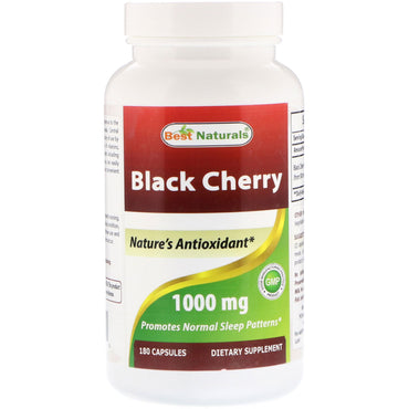 Best Naturals, Black Cherry, 1000 mg, 180 kapsler