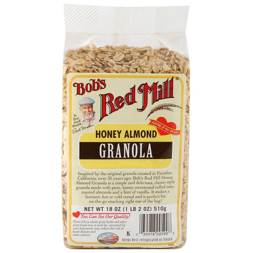 Bob's Red Mill, honning mandel granola, 18 oz (510 g)