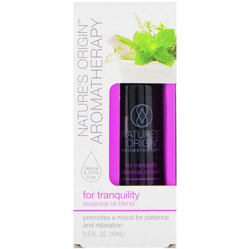 Nature's Origin Aromatherapy Essential Oil Blend For Tranquility 0.5 fl oz (15 ml)