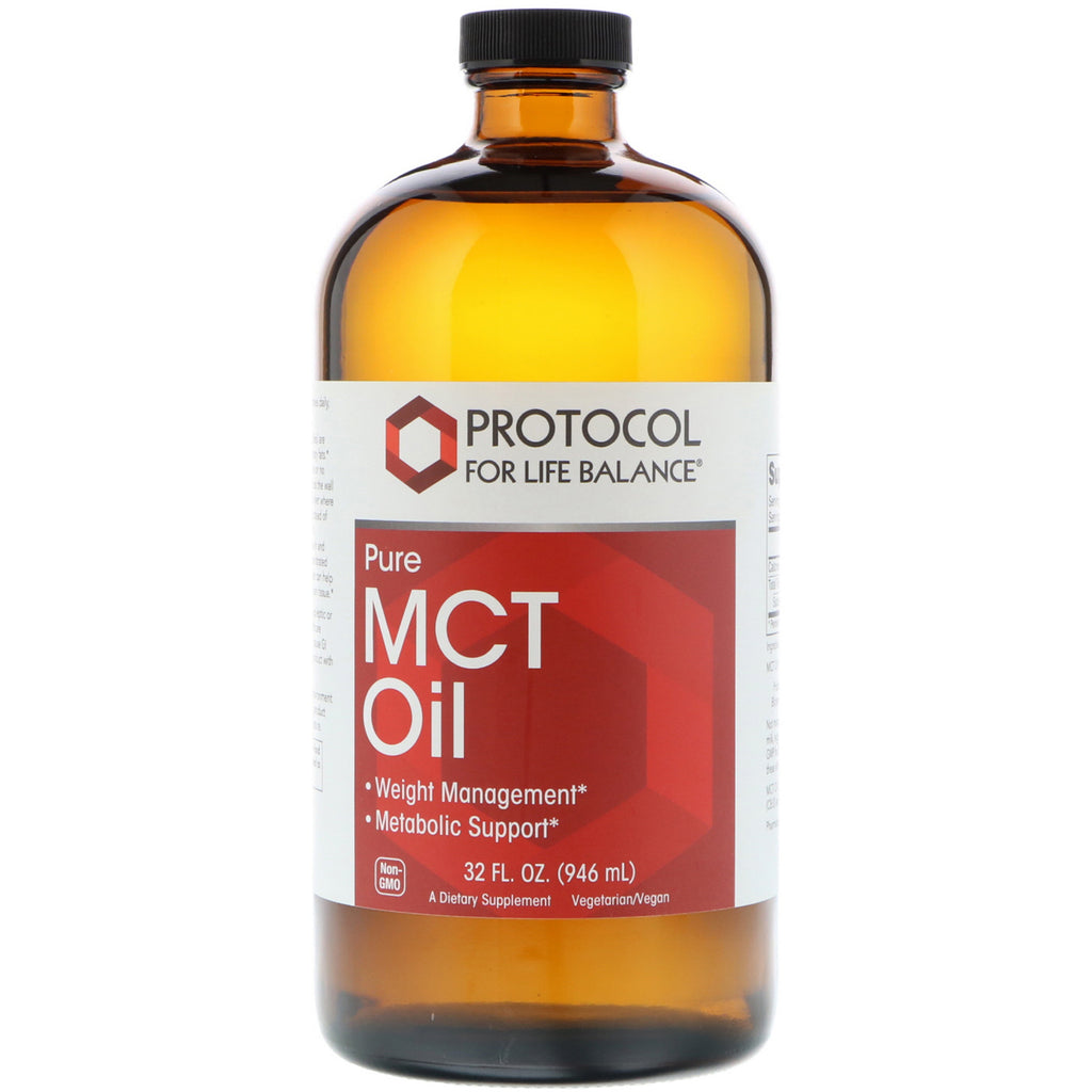 Protocole pour l'équilibre de la vie, huile MCT pure, 32 fl oz (946 ml)