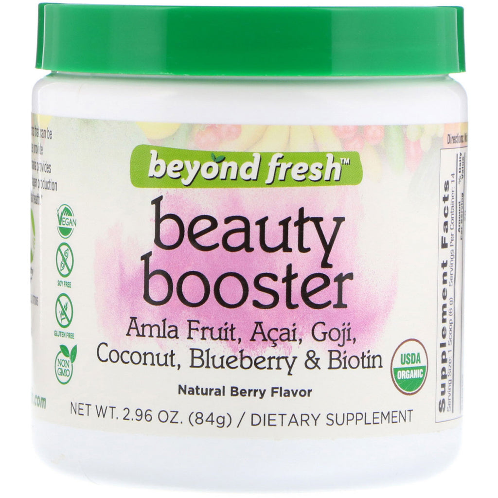 Beyond Fresh, Beauty Booster, sapore naturale di frutti di bosco, 2,96 once (84 g)