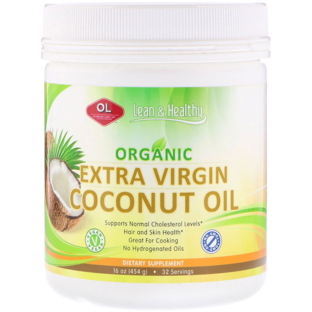 Olympian Labs Inc., Olej kokosowy Extra Virgin, 16 uncji (454 g)