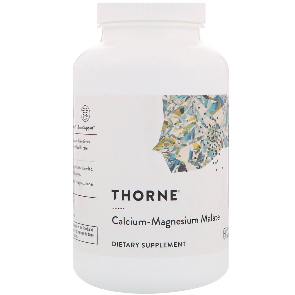 Thorne research, calcium-magnesiummalaat, 240 capsules