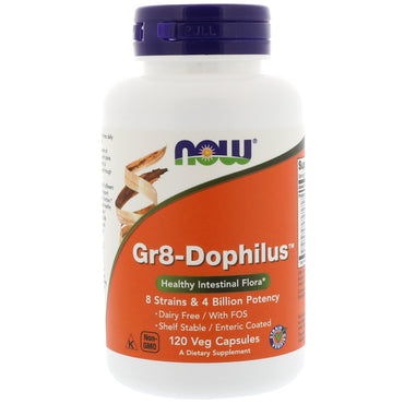 Now Foods, Gr8-Dophilus, 120 cápsulas vegetales