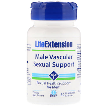 Prolongation de la vie, soutien sexuel vasculaire masculin, 30 capsules végétariennes