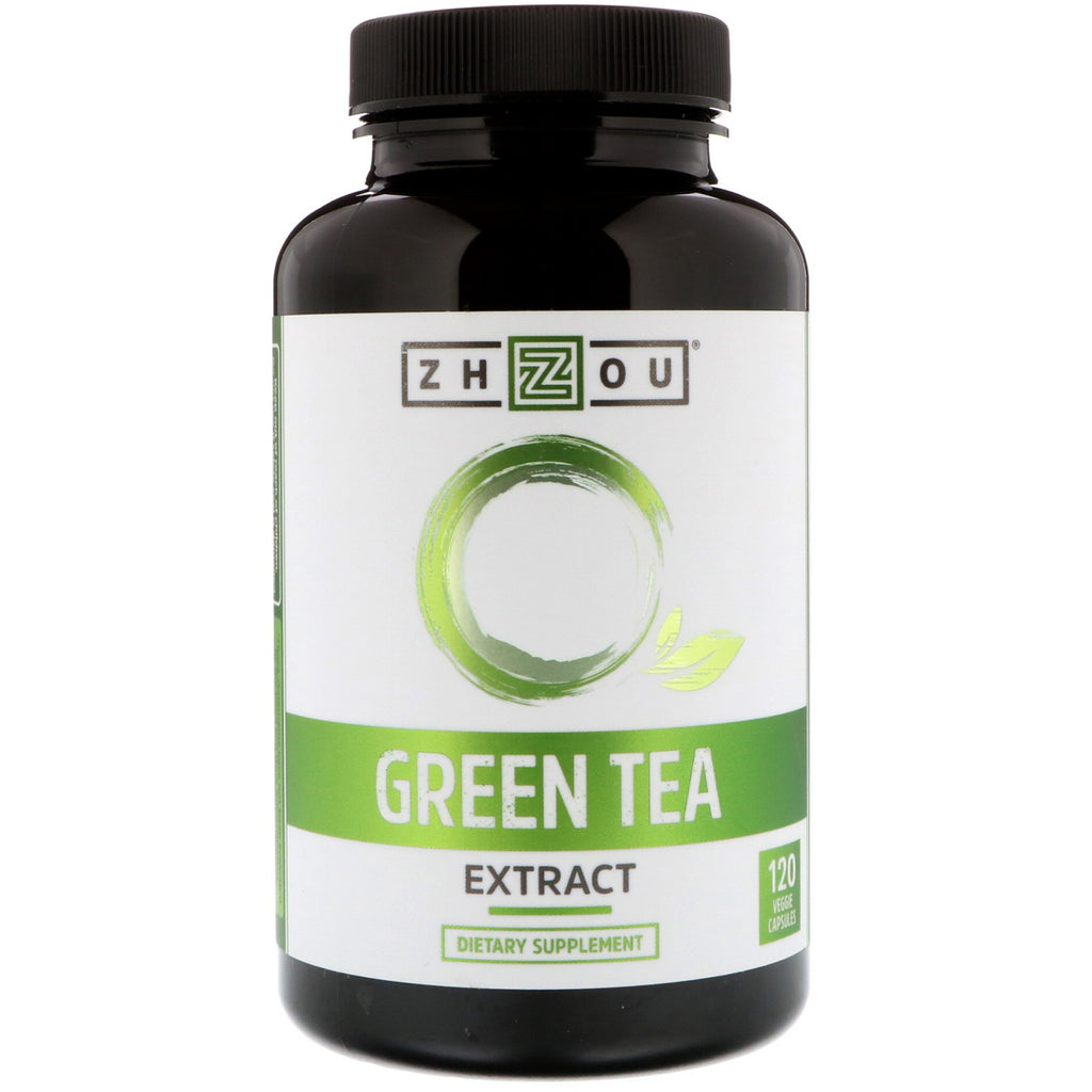 झोउ पोषण, हरी चाय का अर्क, 120 सब्जी कैप्सूल