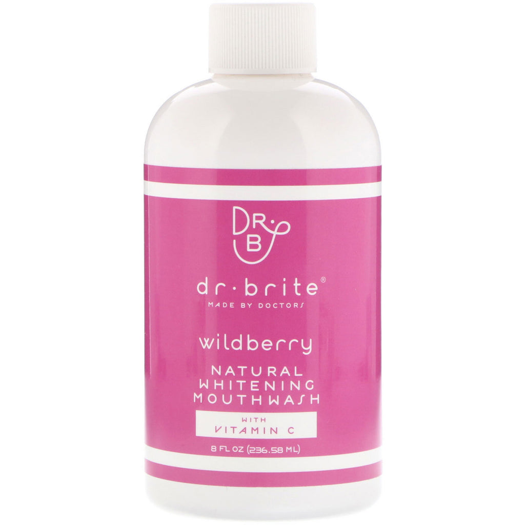 Dr. Brite Natural Whitening Apa de gură cu vitamina C Wildberry 8 fl oz (236,58 ml)
