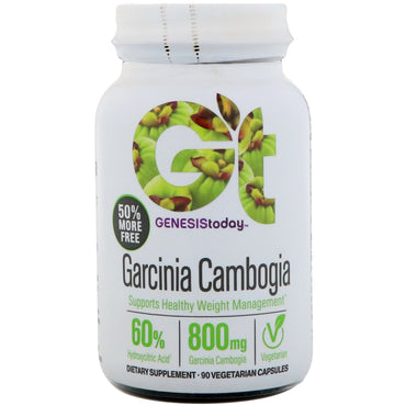 Genesis aujourd'hui, garcinia cambogia, 90 gélules végétariennes