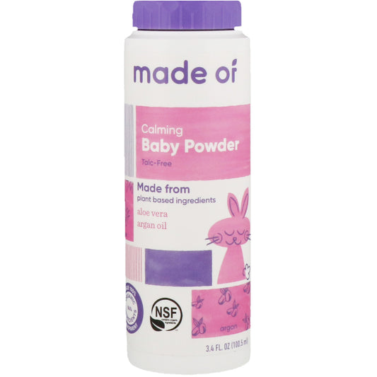 MADE OF, Calming Baby Powder, 3.4 fl oz (100.5 ml)