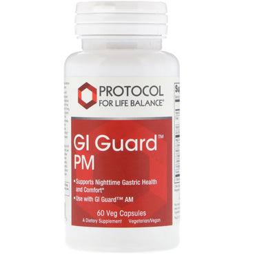 Protocol for Life Balance, GI Guard PM، 60 كبسولة نباتية