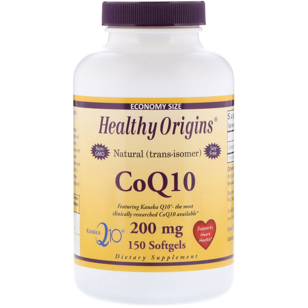 Healthy Origins, CoQ10, Kaneka Q10, 200 mg, 150 Cápsulas Softgel