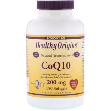 Healthy Origins, CoQ10、カネカ Q10、200 mg、ソフトジェル 150 個