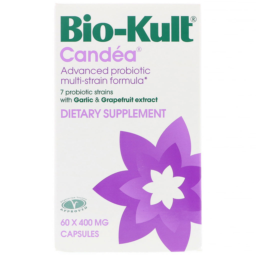 Bio-Kult, Candea, fórmula avanzada de múltiples cepas probióticas, 400 mg, 60 cápsulas