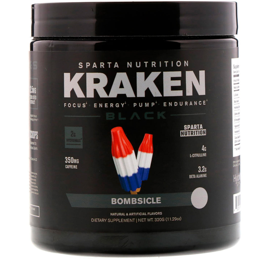 Sparta Nutrition, Kraken Black, Bombsicle, 11,29 uncji (320 g)