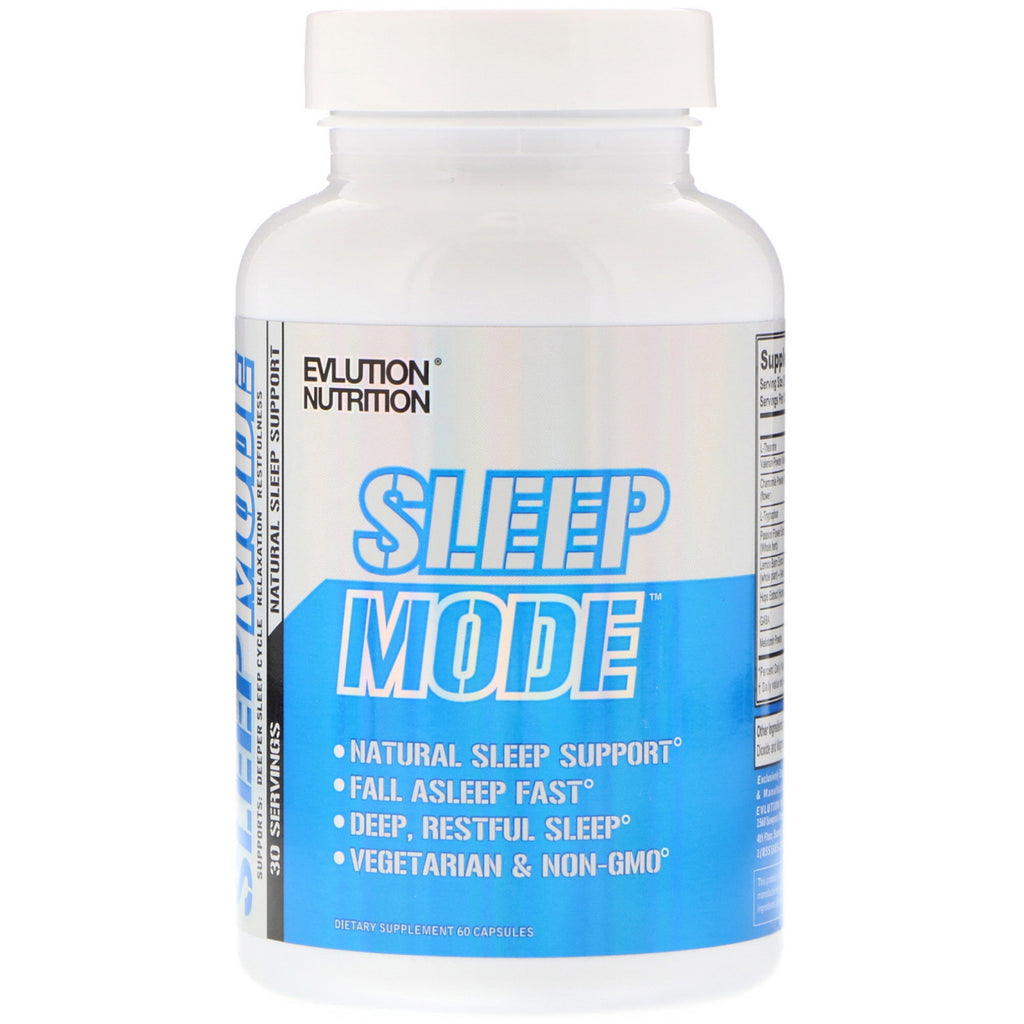 Evlution nutrition, sleepmode, suport natural pentru somn, 60 capsule