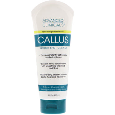 Advanced Clinicals, Callus, Rough Spot Cream, 8 fl oz (237 ml)