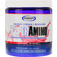 Gaspari Nutrition, HyperAmino, Fruit Punch, 10.58 oz (300 g)