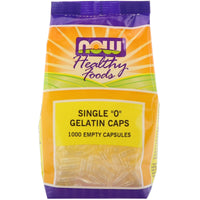 Now Foods, Single "0" Gelatin Caps, 1000 Empty Capsules