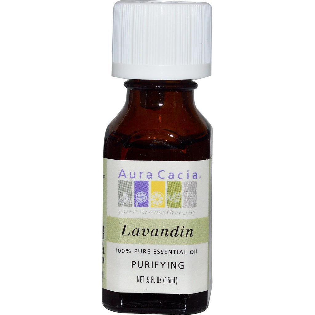 Aura Cacia, 100% Pure Essential Oil, Lavandin, .5 fl oz (15 ml)