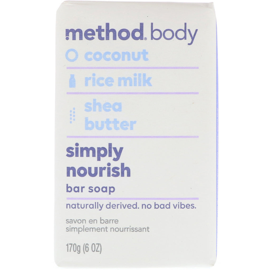 Méthode, Corps, Simply Nourish, Pain de savon, 6 oz (170 g)