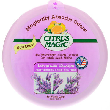 Citrus Magic, Lavender Escape, Contrôle continu des odeurs, 8 oz (227 g)
