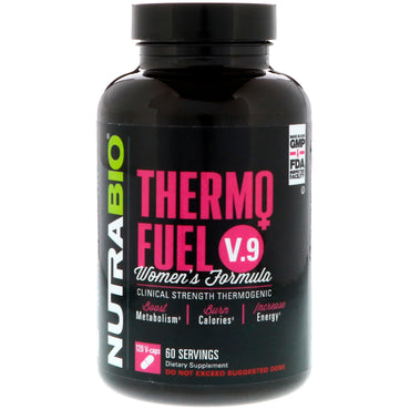 NutraBio Labs, ThermoFuel V.9 Women's Formula, 120 Vegetable Capsules