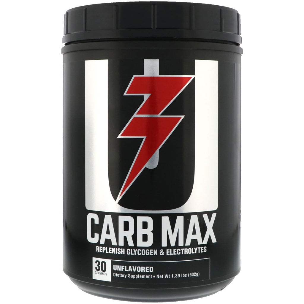 Universal Nutrition, Carb Max, ricostituisce glicogeno ed elettroliti, non aromatizzato, 1,39 libbre (632 g)