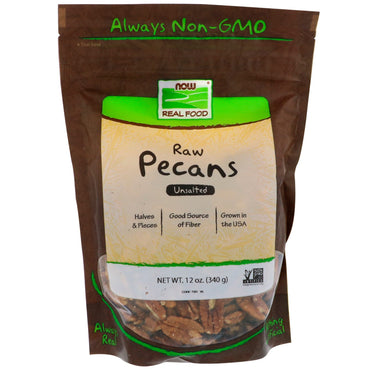 Now Foods, Raw Pecans, Unsalted, 12 oz (340 g)