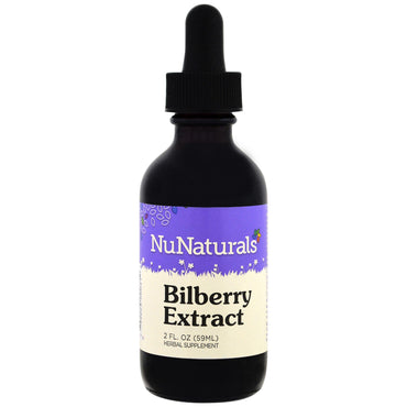 NuNaturals, Heidelbeerextrakt, 2 fl oz (59 ml)