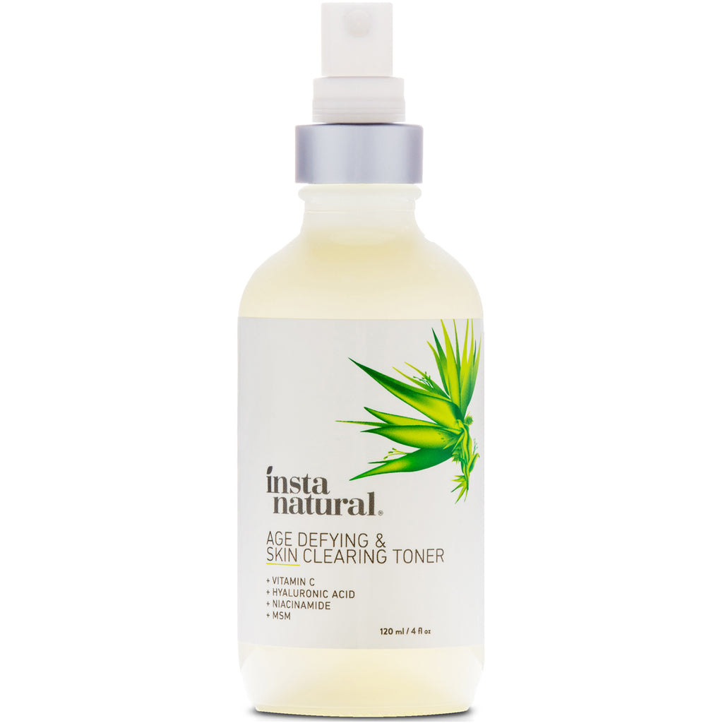 InstaNatural, Age-Defying & Skin Clearing Facial Toner for Acne & Oily Skin, 4 fl oz (120 ml)