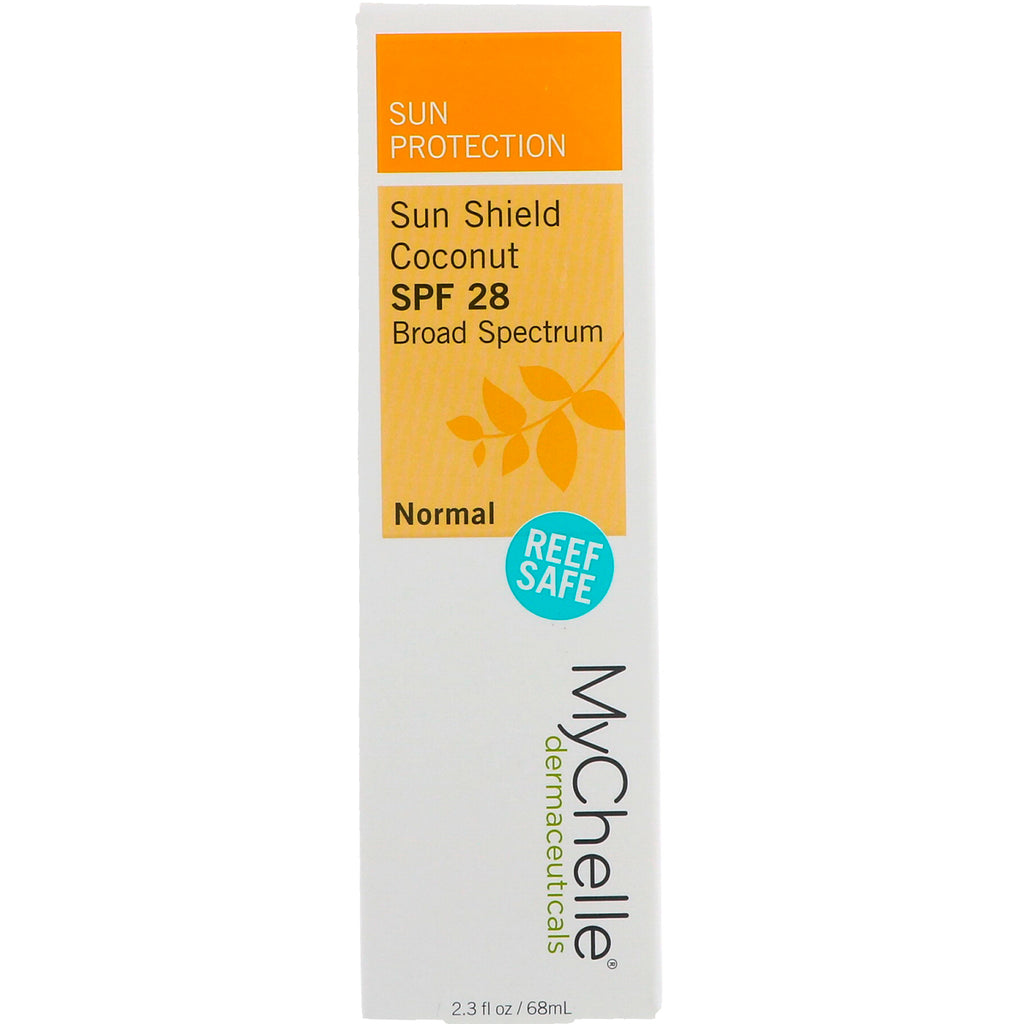 MyChelle Dermaceuticals, Sun Shield Coconut, LSF 28, Normal, 2,3 fl oz (68 ml)