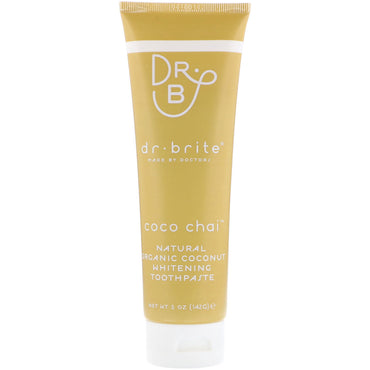 Dr. Brite, Pasta de dientes blanqueadora natural de coco, Coco Chai, 5 oz (142 g)