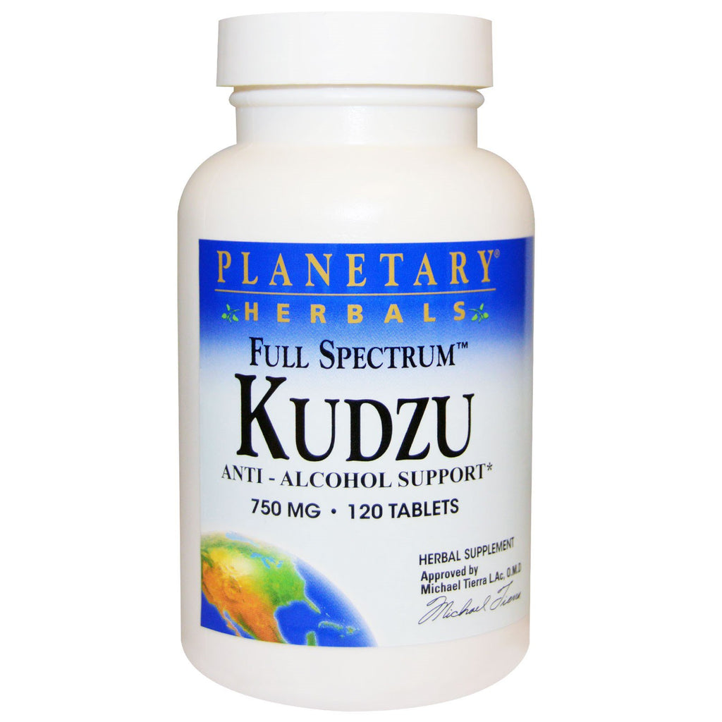 Planetary Herbals, Kudzu de espectro completo, 750 mg, 120 tabletas