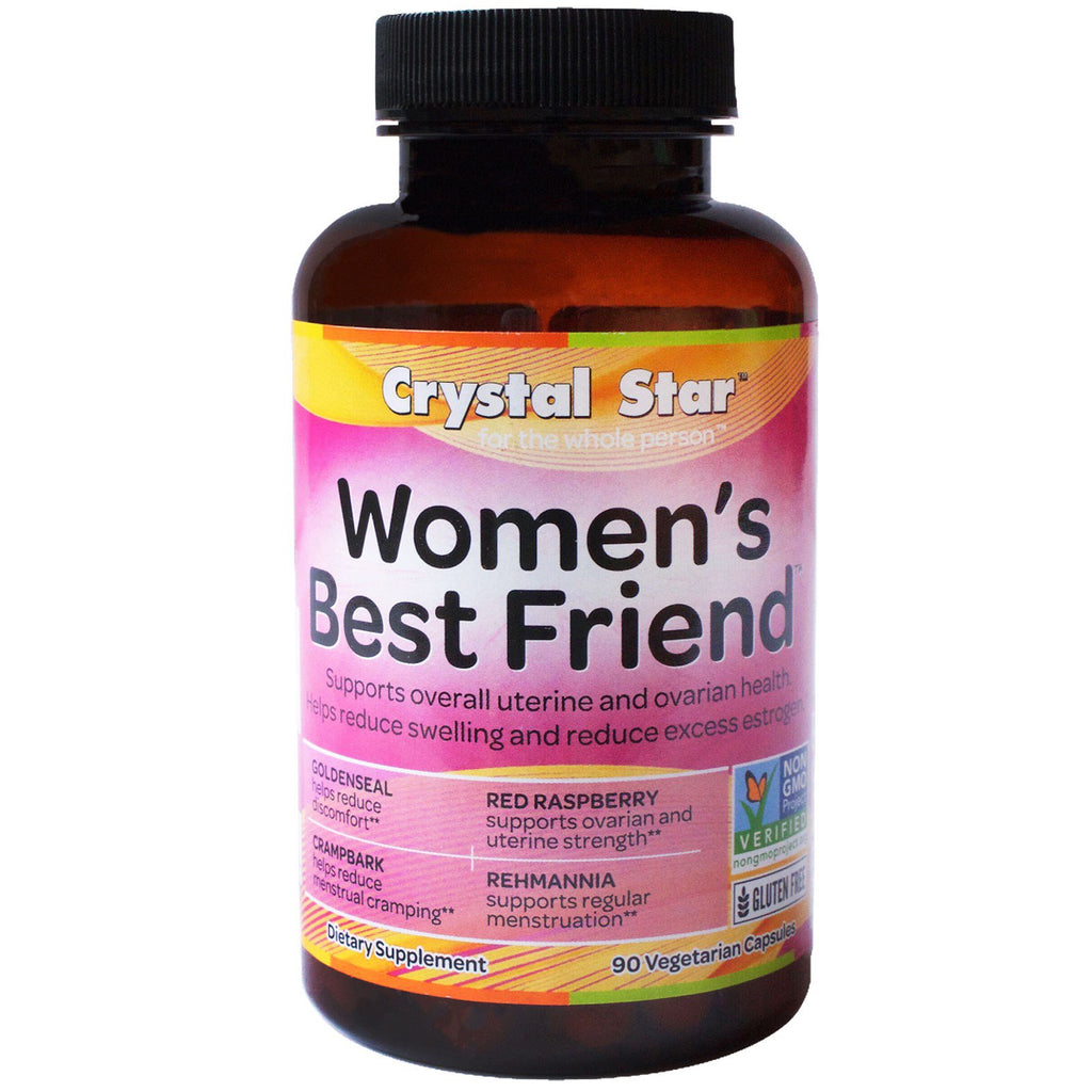 Crystal Star、女性用ベストフレンド、植物性カプセル 90 粒
