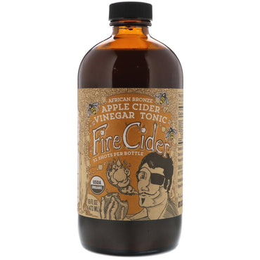 Vuurcider, appelciderazijntonic, Afrikaanse bronzen honing, 16 fl oz (473 ml)
