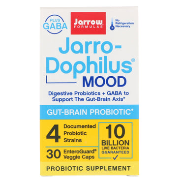 Jarrow formler, jarro-dophilus humør, 30 enteroguard veggie caps